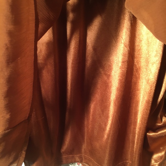 Brown camel caramel flowy tunic w lining 10 H&M 40 - Picture 4 of 6